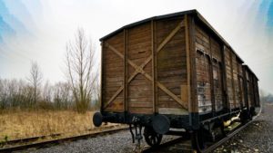 Auschwitz tour - a wagon